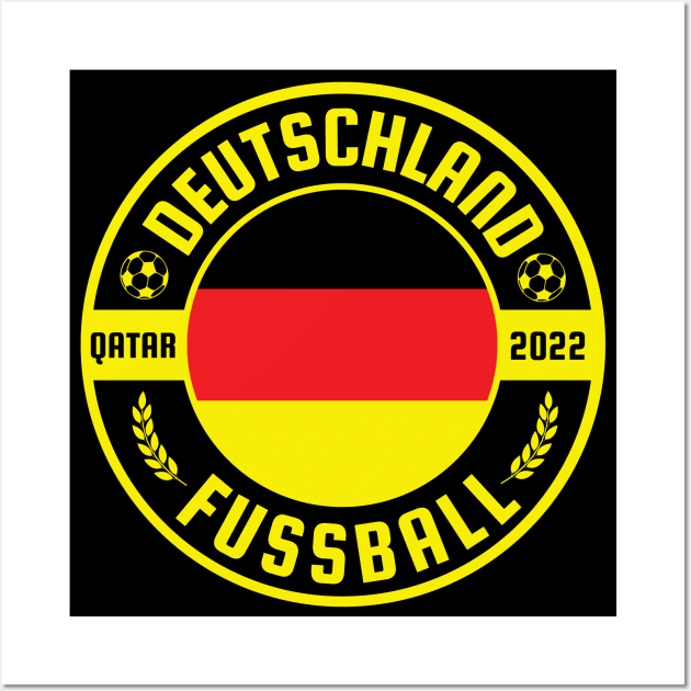 Deutschland Fussball Wall Art by footballomatic